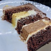 [Кондитерка] Торт «Шоколадный мусс-воздушная карамель» (buenocake)