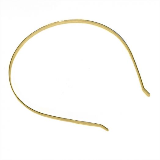 Ободок для волос металл цвет золото ширина 5 мм. (ОВ 1.4.2)
