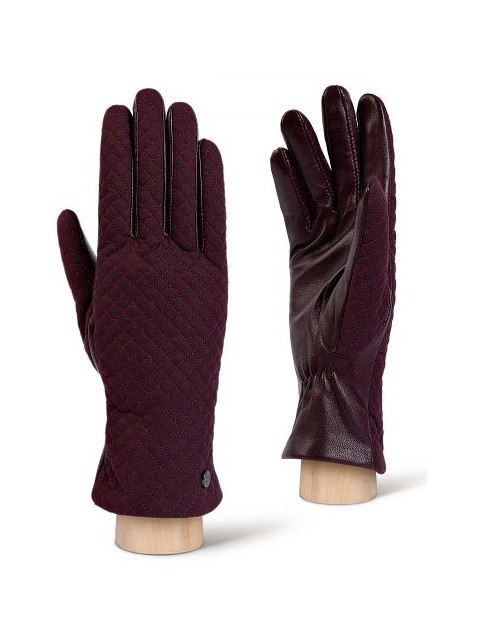 Фиолетовые кожаные перчатки LABBRA GR01-00034928