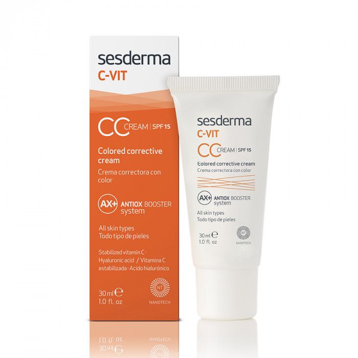 C-VIT CC Cream SPF 15 – Крем корректирующий тон кожи СЗФ 15 с витамином С Sesderma (Сесдерма) 30 мл