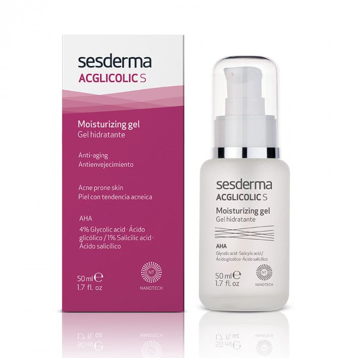 ACGLICOLIC S Moisturizing gel – Гель увлажняющий с гликолевой и салициловой кислотой Sesderma (Сесдерма) 50 мл