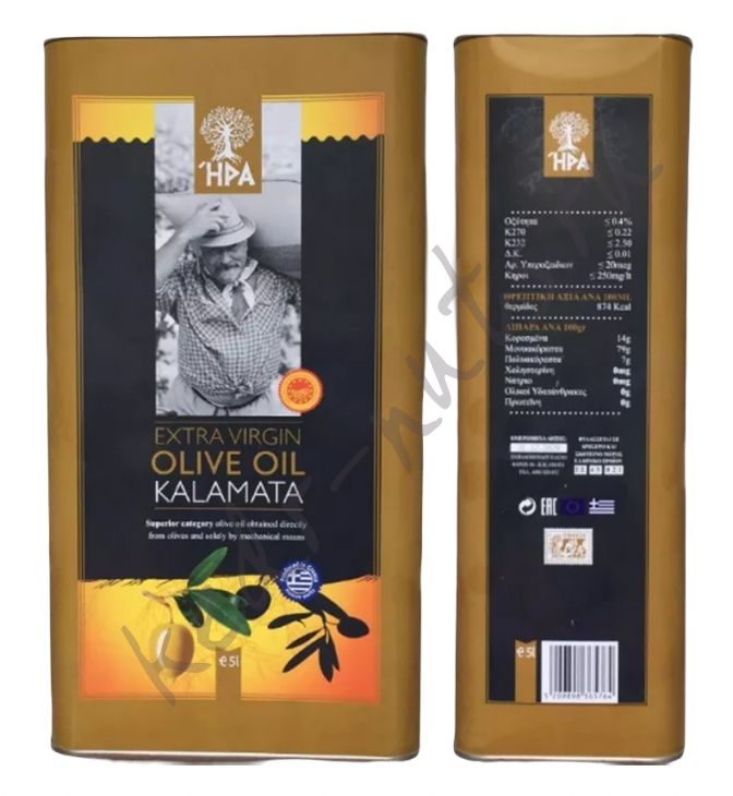 Масло оливковое натуральное KALAMATA (Греция) 5л