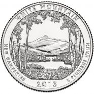 ПАРК №16 США - 25 центов 2013 год. Национальный лес Белые горы.UNC