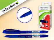 Ручка масляная, пластик. тонир. корпус, синяя (арт. S 0050 С-P)