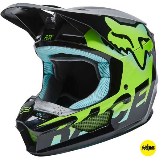 Fox V1 Trice Teal MIPS (2022) шлем внедорожный