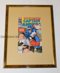 Автограф: Стэн Ли. На комиксе Капитан Америка. 1990 год. Редкость