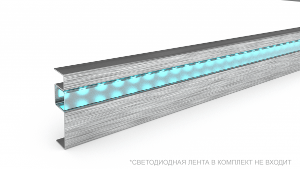 Плинтус из нержавейки для пола