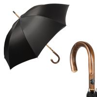 Зонт-трость Pasotti Chestnut Chevron Black