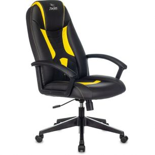 Игровое кресло Zombie 8 YELLOW, экокожа, цвет черный/желтый