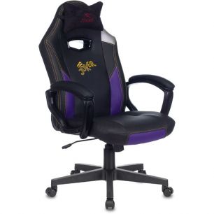 Игровое кресло Zombie HERO JOKER, экокожа, цвет черный/фиолетовый