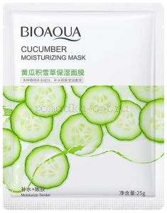 Оригинал Маска-салфетка для лица с огурцом для чувствительной кожи BIOAQUA Cucumber 25г