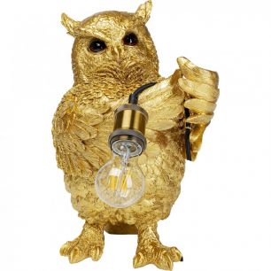 Лампа настольная Owl, коллекция "Сова" 23*38*25, Полирезин, Золотой