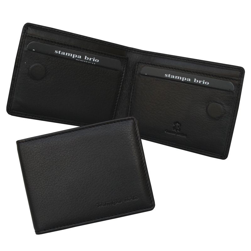 Зажим для купюр на магните с RFID защитой Stampa Brio 714-R-3271C Black BKS