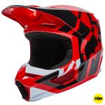 Fox V1 Lux Flo Red MIPS (2022) шлем внедорожный