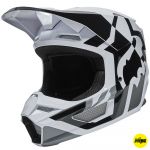 Fox V1 Lux Black/White MIPS (2022) шлем внедорожный