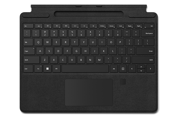 Клавиатура Microsoft Surface Pro Signature Keyboard Alcantara with Fingerprint Reader (Black)