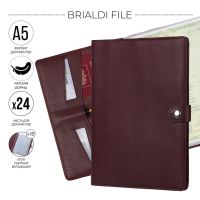 Папка для документов А5 мягкой формы BRIALDI File (Файл) relief