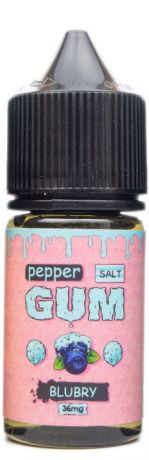 Жидкость PEPPER GUM SALT BLUBRY [30 мл]