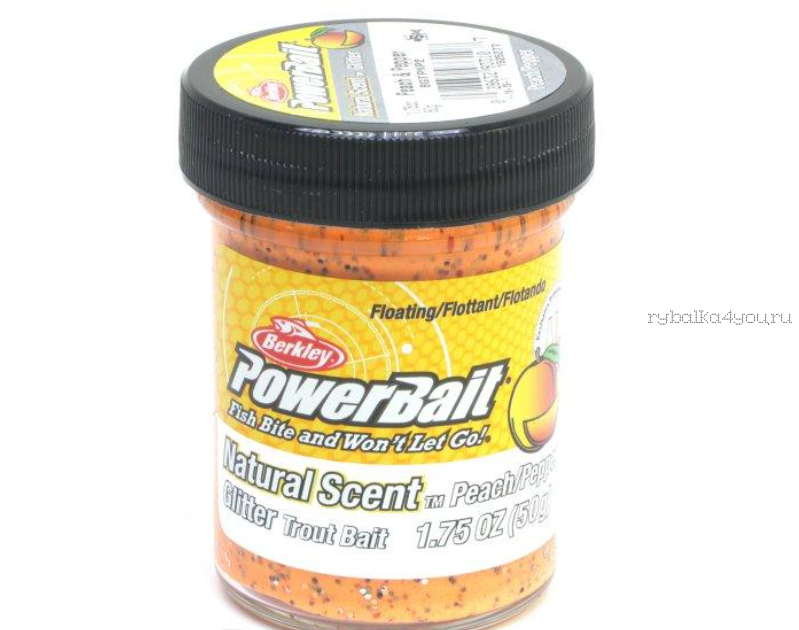 Паста Berkley PowerBait Trout Bait Fruit Range 50гр Peach & Pepper