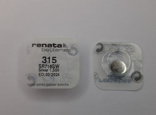 Батарейка Renata 315 SR716SW Silver 1,55V