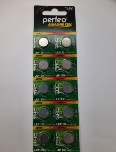 Батарейка Perfeo LR1130 (389A, AG10) 1,5V