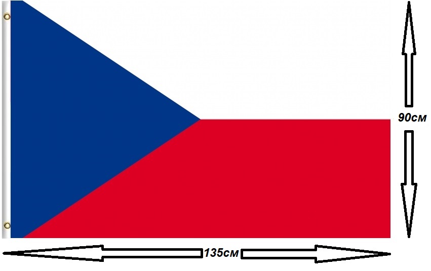 Флаг Чехии 90х135см.