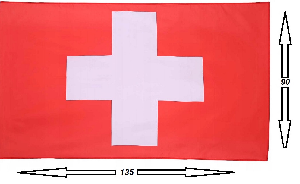 Флаг Швейцарии 90х135см