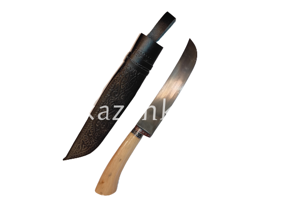 Пчак Узбекский нож, ручка дерево лак, шх-15