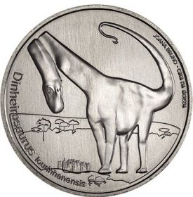 Динхейрозавр  5 евро Португалия  2021 UNC