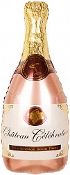 Бутылка Шампанское, Розовое Золото, 36''/91 см