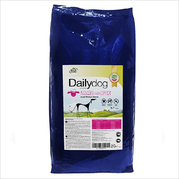 Сухой корм для собак средних пород Dailydog Medium Breed Lamb с ягненком 20 кг