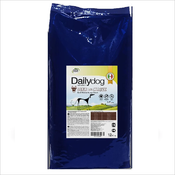 Сухой корм для собак средних и крупных пород Dailydog Medium & Large Breed Deer & Maize с олениной 12 кг