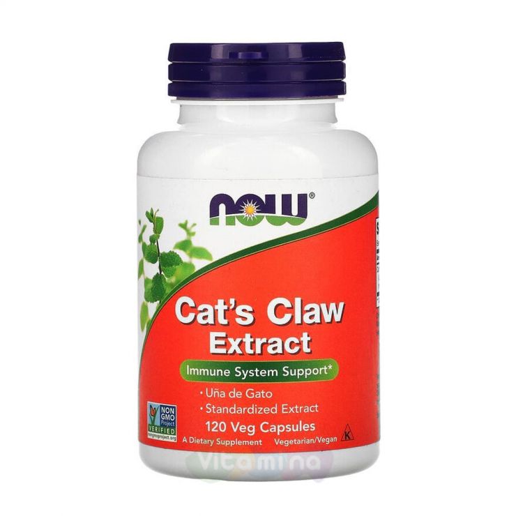 NOW Cat's Claw Extract Экстракт кошачьего когтя, 120 капсул