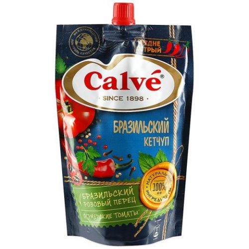 Ketçup Calve orta acılı Braziliya 350 gr