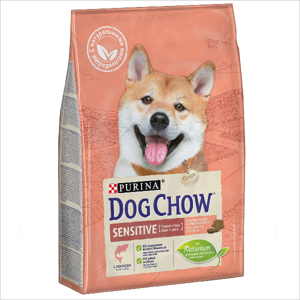 Сухой корм для собак PURINA Dog Chow Sensitive при чувствительном пищеварении с лососем