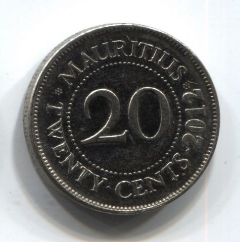 20 центов 2012 Маврикий