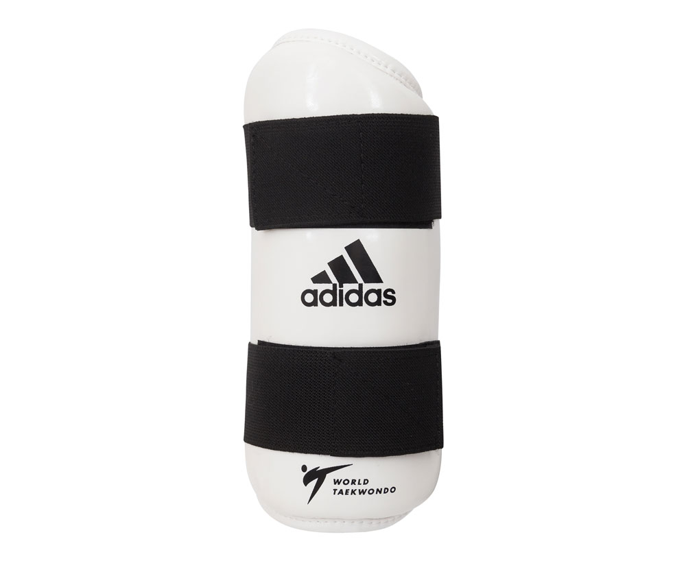 Защита предплечья Adidas для тхэквондо WT Forearm Protector белая, размер XL, артикул adiTFP01