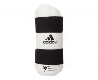 Защита предплечья Adidas для тхэквондо WT Forearm Protector белая, размер XL, артикул adiTFP01