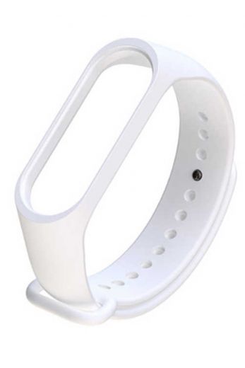 Силиконовый ремешок для Фитнес-браслета  Smart Band 6 (Белый)