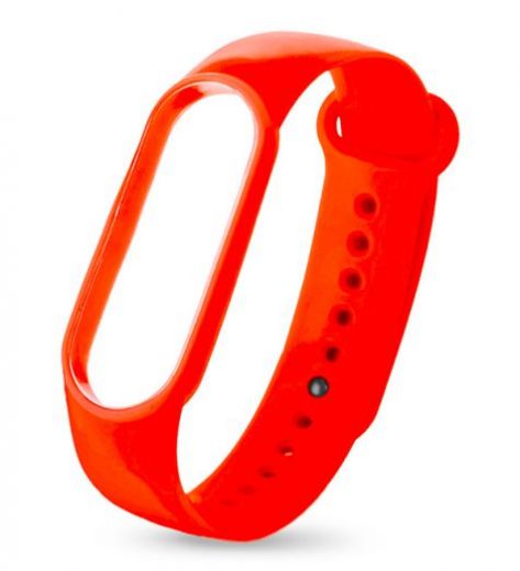 Силиконовый ремешок для Фитнес-браслета  Smart Band 6 (Оранжевый)