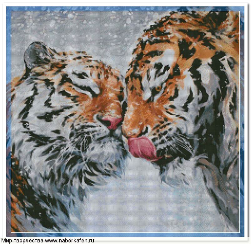 Набор для вышивания "Тигриный поцелуй"