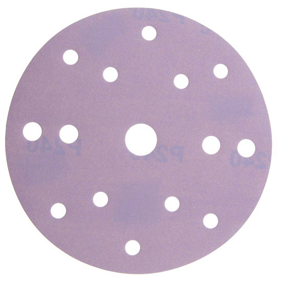 SMIRDEX P400 Абразивные круги Ceramic Velcro Discs, D=150, 15 отверстий