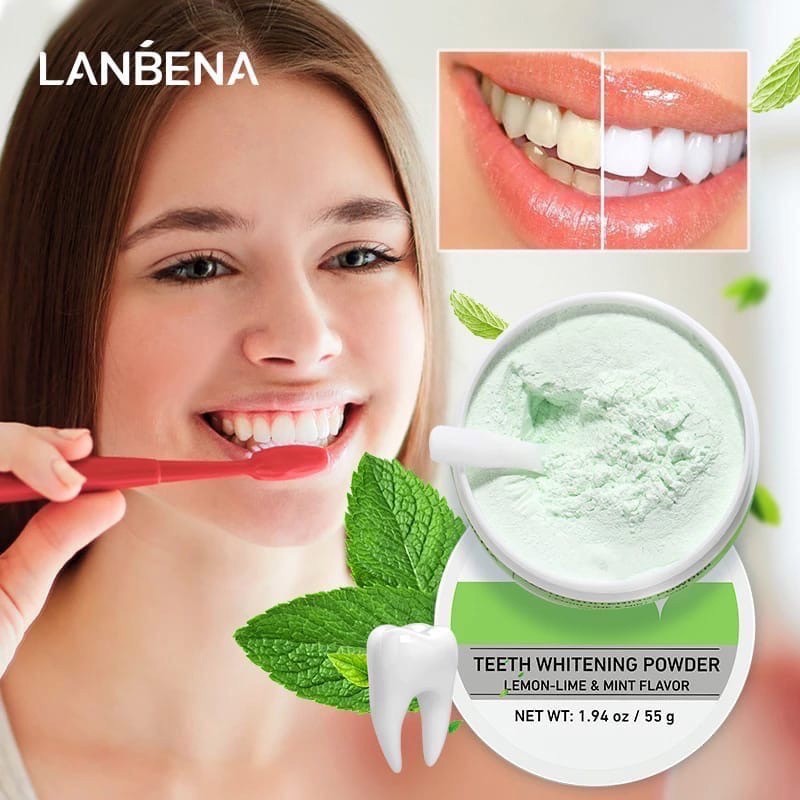 Порошок для отбеливания зубов LANBENA, 55мл (oiu280)