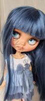 кукла блайз с синими волосами