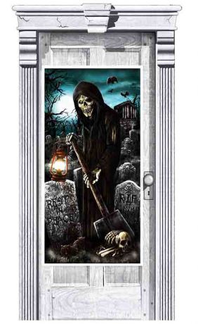 Баннер на дверь  Мертвецы (165х85 см)
