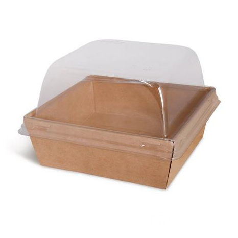 Коробка для бенто-торта с окном 13 х 13 х 9 см