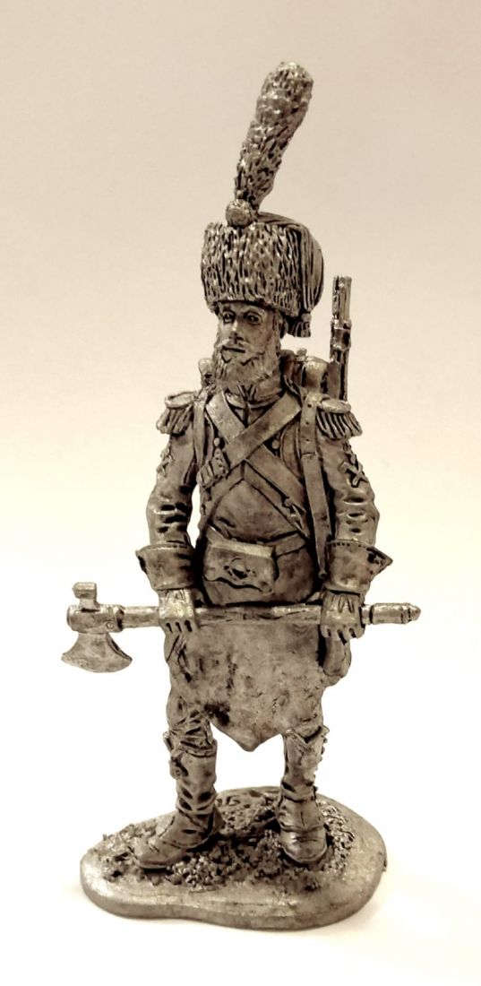 Фигурка Сапёр лёгкой пехоты. Франция, 1809-13 гг. олово