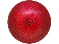 Мяч для художественной гимнастики GO DO. Диаметр 19 см. Цвет: красный с глиттером. Артикул 00630