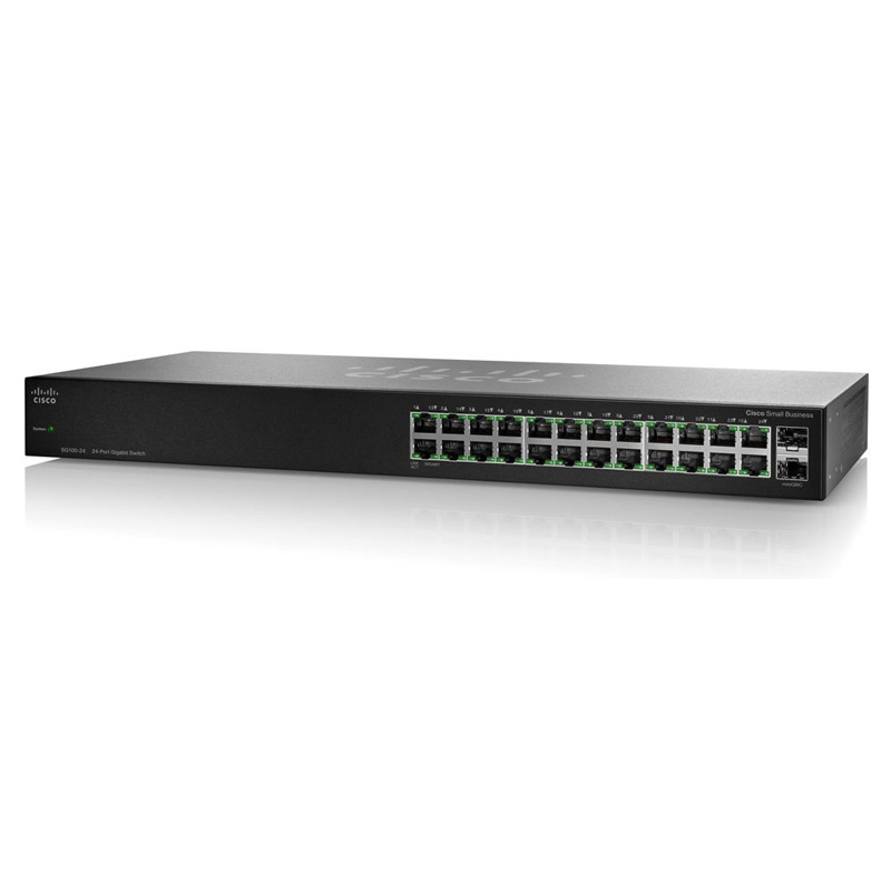 Коммутатор Cisco SG110-24 Неуправляемый 26-ports, SG110-24-EU