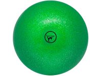 Мяч для художественной гимнастики GO DO. Диаметр 19 см. Цвет: зелёный с глиттером. Артикул 00634
